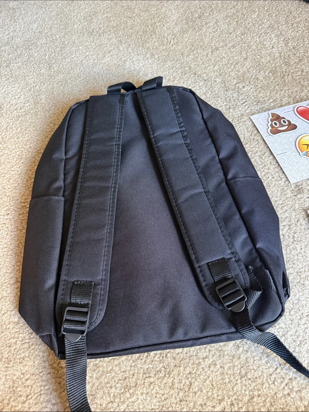 Stickerblend black backpack